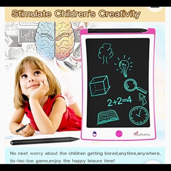 2 Pack-8.5 inch Drawing Tablet Pads Reusable LCD Writing Tablet for Kids - Picture 4 of 5